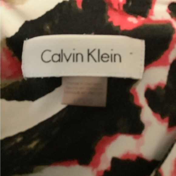Calvin Klein animal print blouse size L - Picture 3 of 5